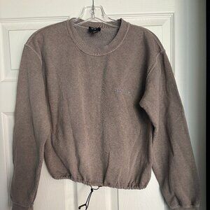 Cropped Pullover Sweatshirt